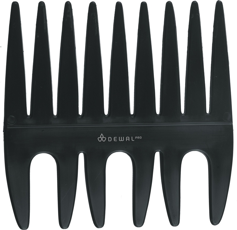 DEWAL CO-6805 Гребень Эконом моделир.2-х сторон.черный 8,5х8,5см фото 1