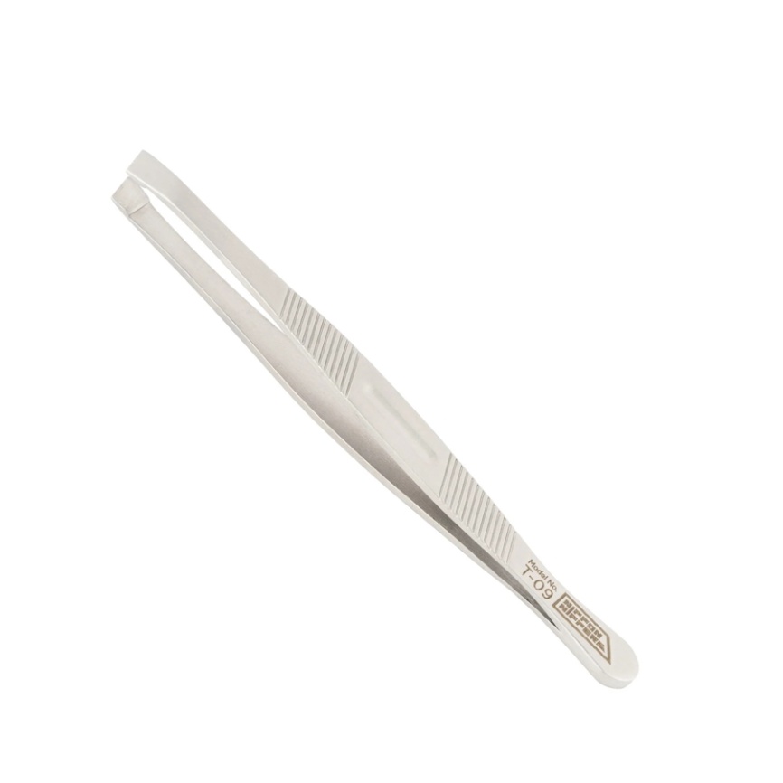 NN T-09 Пинцет д/бровей Скошеный край 90мм фото 1