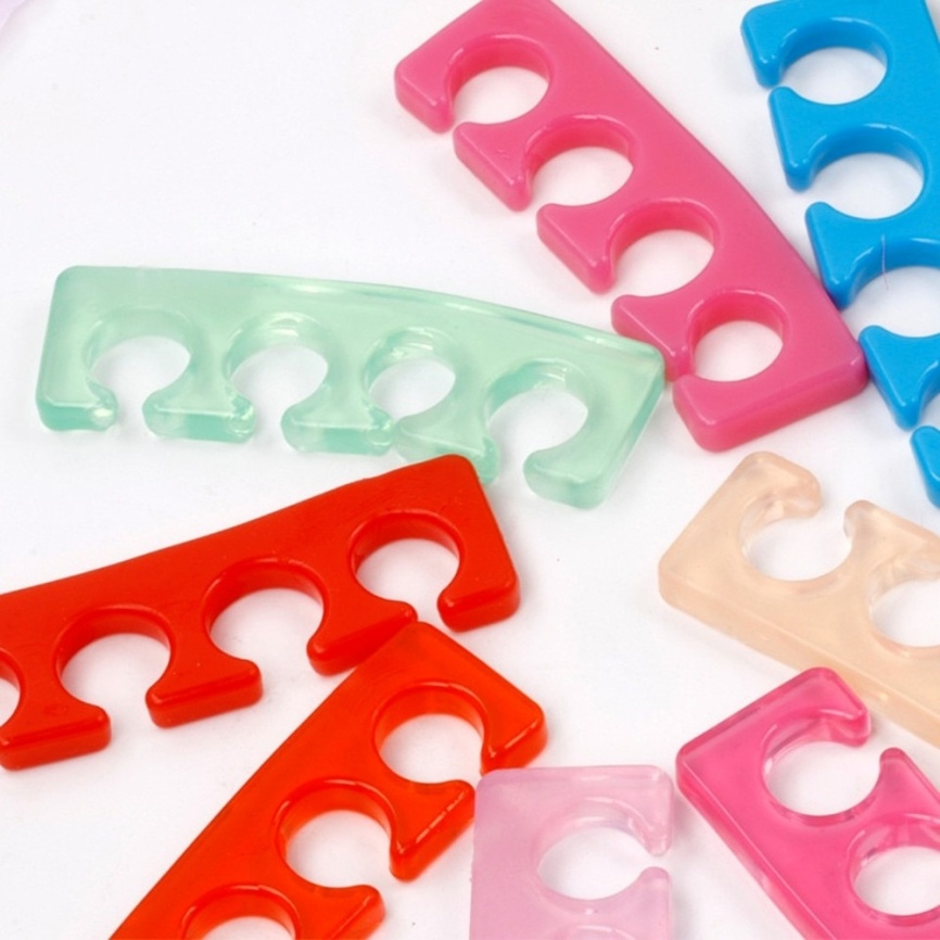 SOLINE Разделители 1пара силикон прозр.-красный фото 1