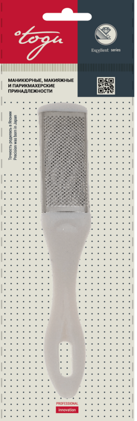 TOGU 3004 Терка д/ног 2-х сторон.изогнут.микс фото 1