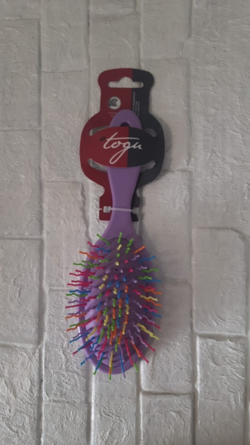 TOGU 3503 Расческа массажн.овал.с цв.зубцами ассорти фото 1