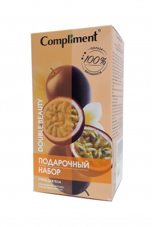 ПН №1830 Compl Double Beauty Насыщ.вит.и детокс (скраб д/тела 400+соль 100+соль 100) фото 1