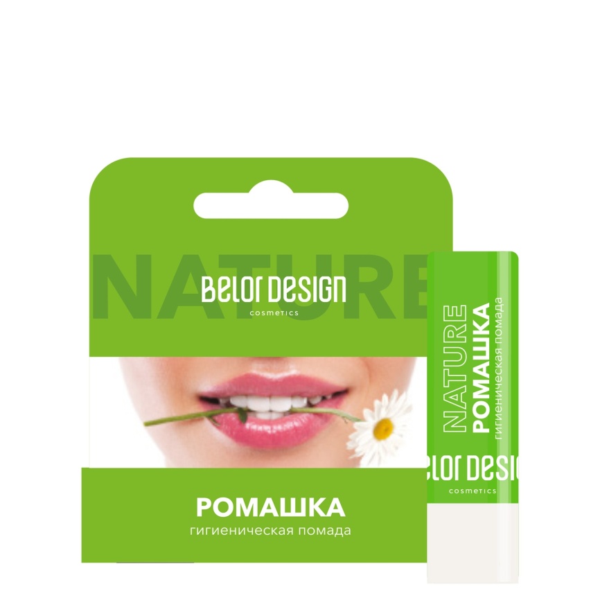 БЕЛ ДИЗ Гигиен.помада д/губ Ромашка  фото 1