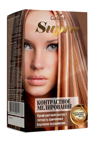 NEW Галант SUPRA контраст.мелир.(прир.масло,жидк.шелк,пит.б-м) фото 1