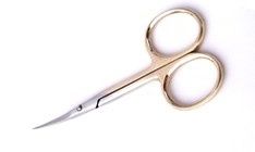 SS НСС-6 Ножницы д/кожи  Gold фото 1