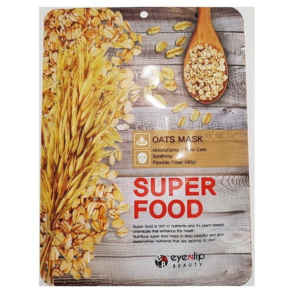EYENLIP Маска ткань 23мл SUPER FOOD OATS Овсянка фото 1