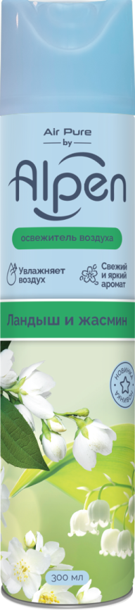 ALPEN Освежитель воздуха 300мл Ландыш и Жасмин фото 1