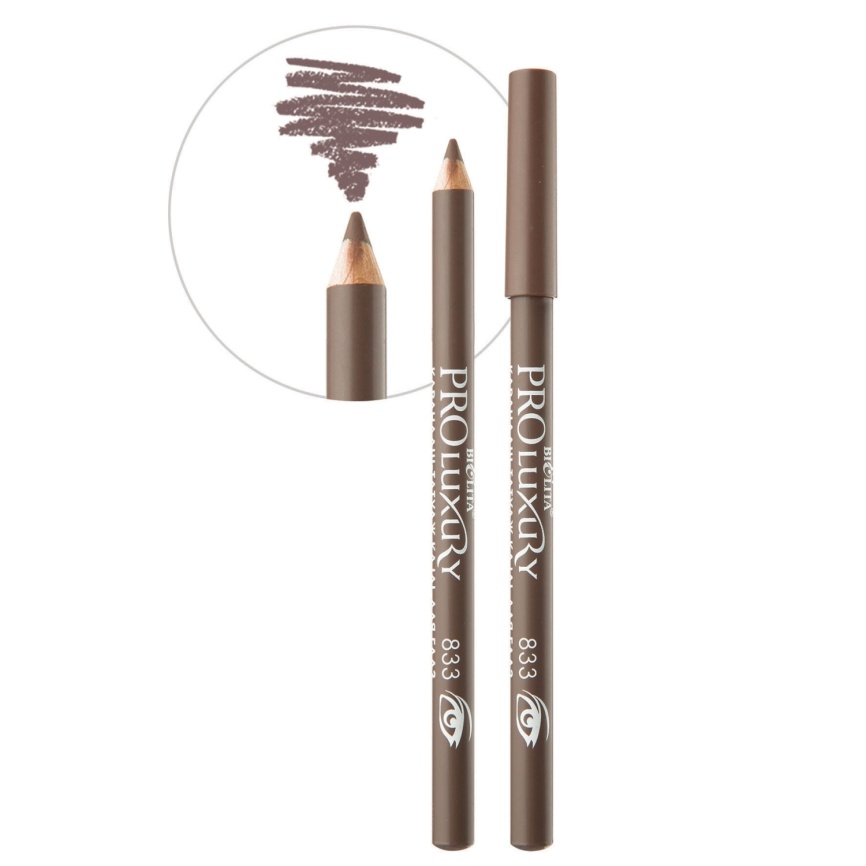 PROLUXURY Карандаш-татуаж д/г 833 серо-корич. фото 1