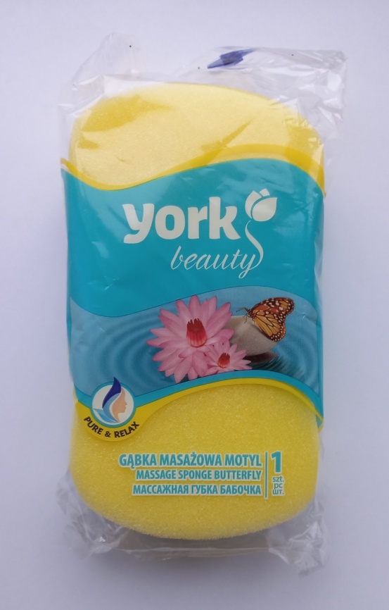 York Губка д/ванны-массаж Motyl Бабочка фото 1