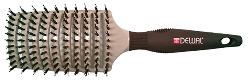 DEWAL BRM-102 МОККА Щетка тунельн.,нат.щетин.11ряд нейлон.штифт фото 1