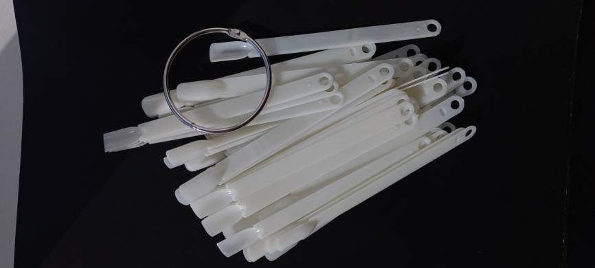 SOLINE  Палитра на кольце 50 ноготков классика молочная фото 1