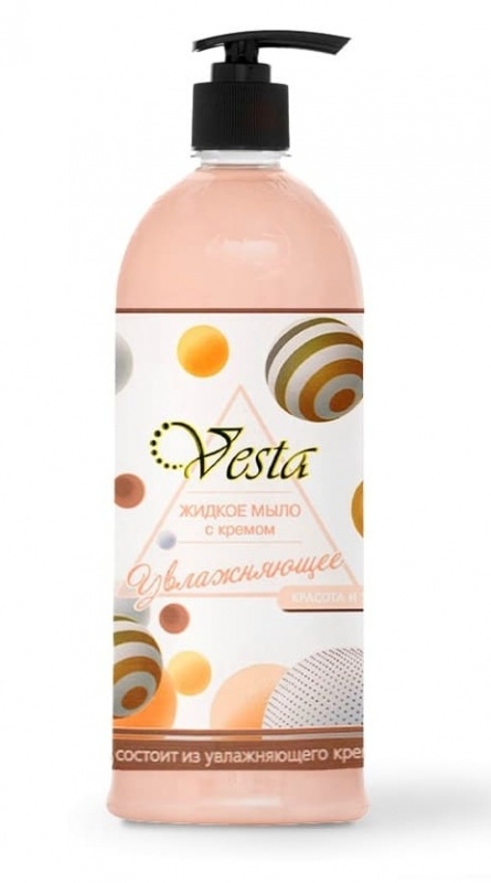 VESTA Мыло жидк.доз.1000мл Увлажн. фото 1