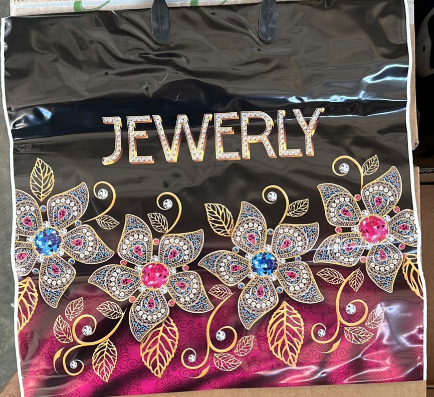 Пакет с пласт.ручк.малый 34*36 ДЖЕВЕРЛИ  (10) фото 1