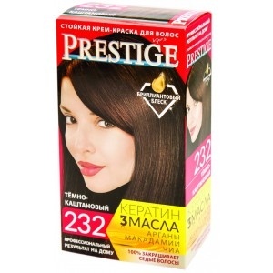 ПРЕСТИЖ Краска д\волос 232 тём. каштан  фото 1