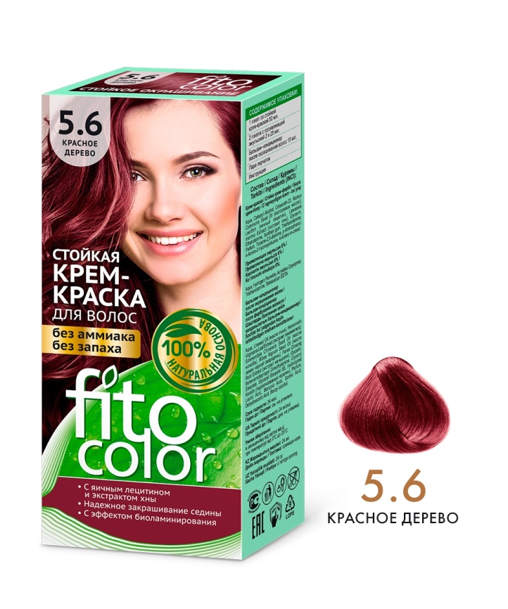 Fitocolor Кр-кр д/вол 115мл 5.6 Красное дерево фото 1