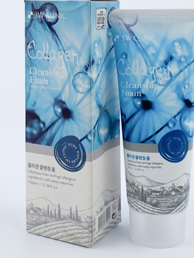 3WС Пенка д/л с коллагеном 180мл. фото 1