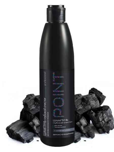 POINT Ш-нь д/глубок.очистки вол и к/гол Актив.уголь 300мл. фото 1