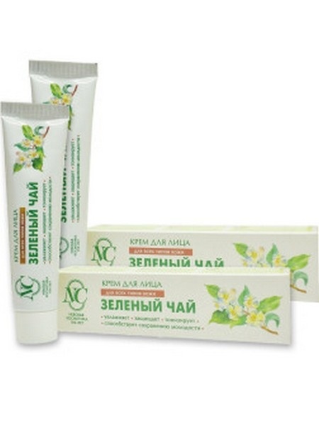 Н/К Крем д/лица Зеленый чай защитный 40мл фото 1