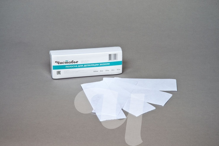 Ч-Е Полоска д/депил.флизилин 7,5х20 Люкс 100шт./600-008 фото 1