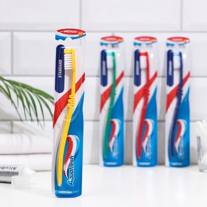 З/п Аквафреш З/щетка Стандарт средн.жест. фото 1