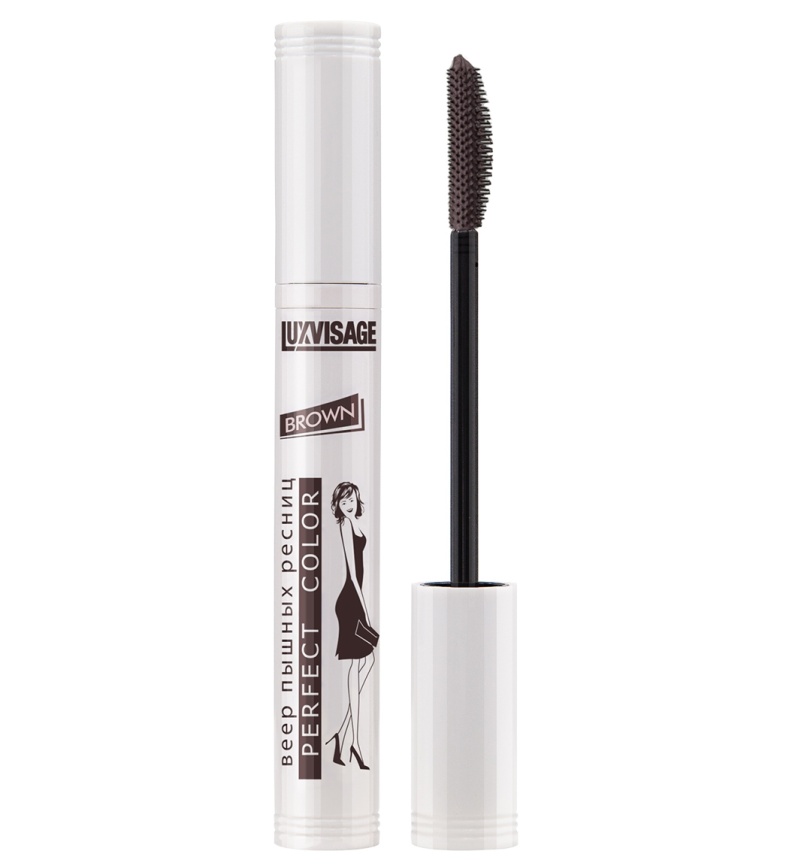 LUX visage Тушь д/ресн.P/C Веер пышных ресниц 9г КОРИЧН. фото 1
