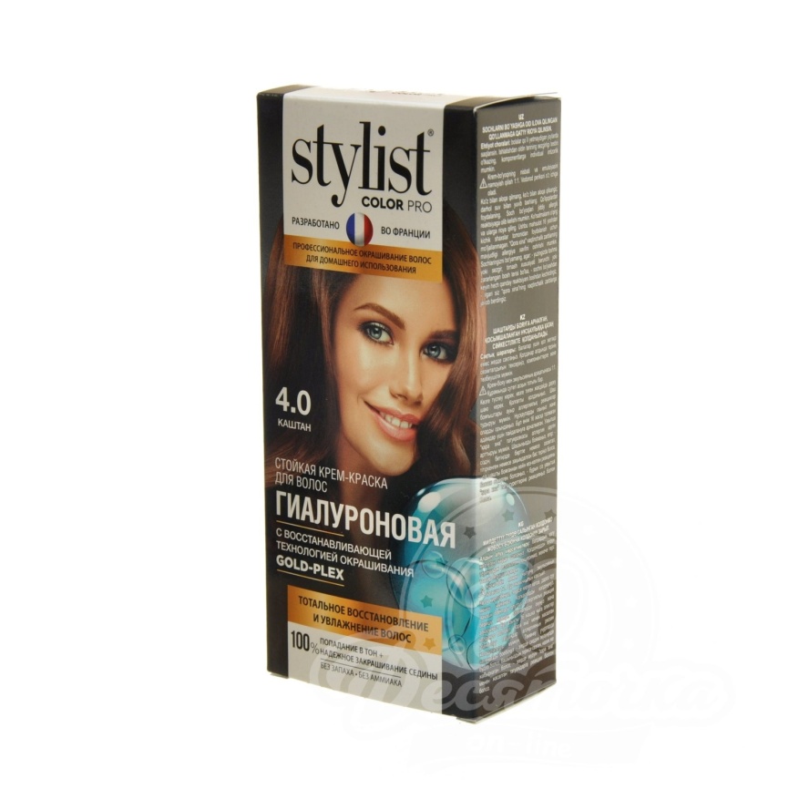 STYLIST Кр-кр Гиалурон.115мл 4.0 Каштан фото 1