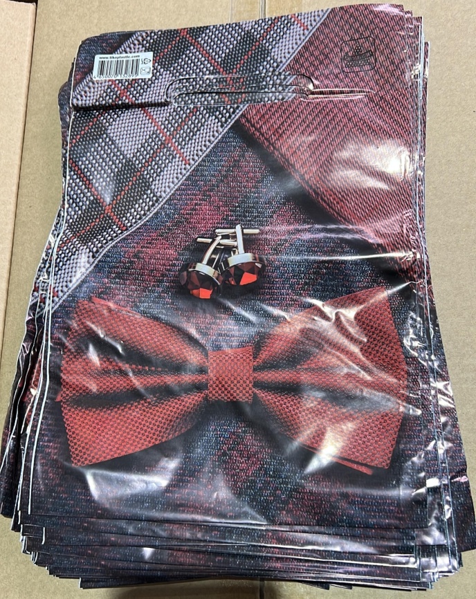 Пакет с вруб.ручк.20х30"ТВИДОВЫЙ БАНТ МУЖ"(100) фото 1