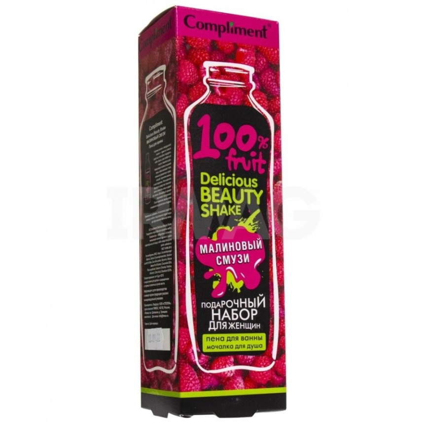 ПН №1560 Compl DBS Малиновый смузи (пена д/ванны 250+мочалка) фото 1