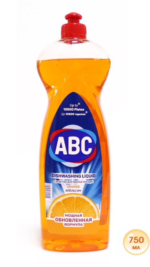 АВС Ср-во д/посуды Апельсин 750мл. фото 1