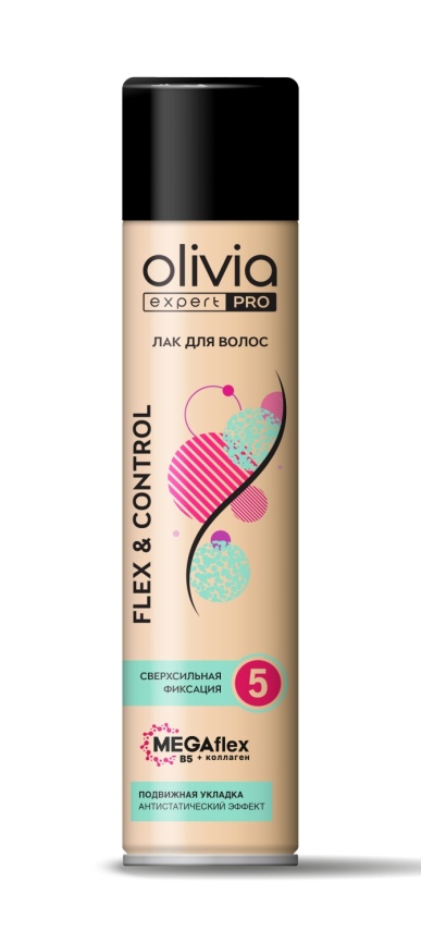 Olivia Expert PRO Лак 5 д/волос c/сильн.фикс.300мл  Flex&Control фото 1