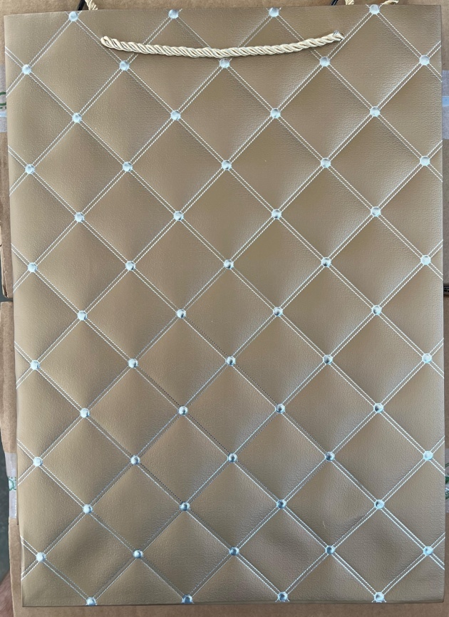 Сумка ламин.31х43 GIFT BAG золото.(10) фото 1