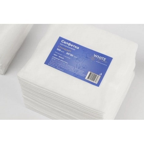 WL Сп.Салф.однораз.бел.30*30 (100)пачка фото 1