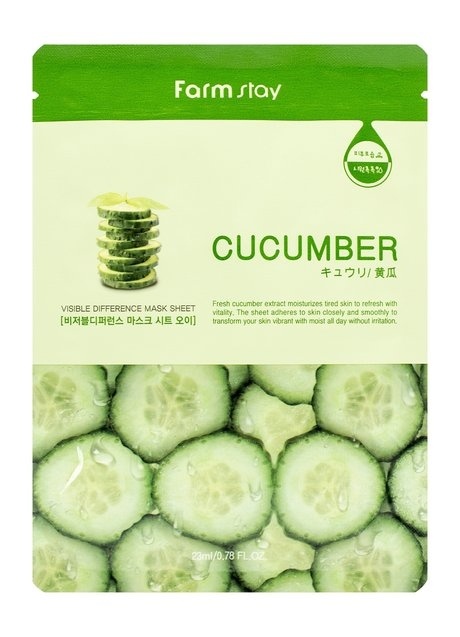 FARMSTAY Маска-ткань 23мл Огурец фото 1
