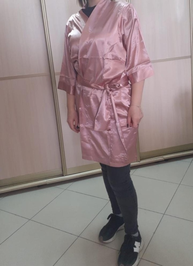 PICASSO Халат 32 BBone с логотипом, Розовый  р.S/M фото 1