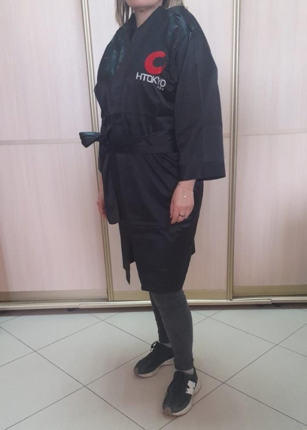 PICASSO Халат 17 H-Tokio с логотипом, Черный  р.L/XL фото 1