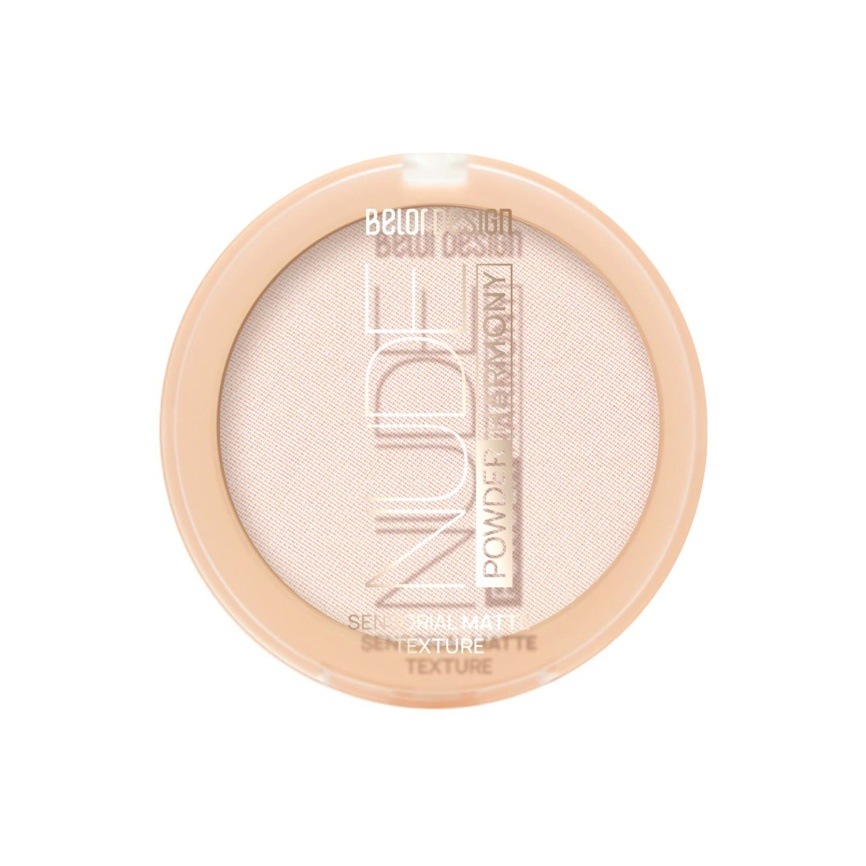 БЕЛ ДИЗ Пудра д/л Nude Harmony 9г. тон 01 Светлый АКЦИЯ фото 1