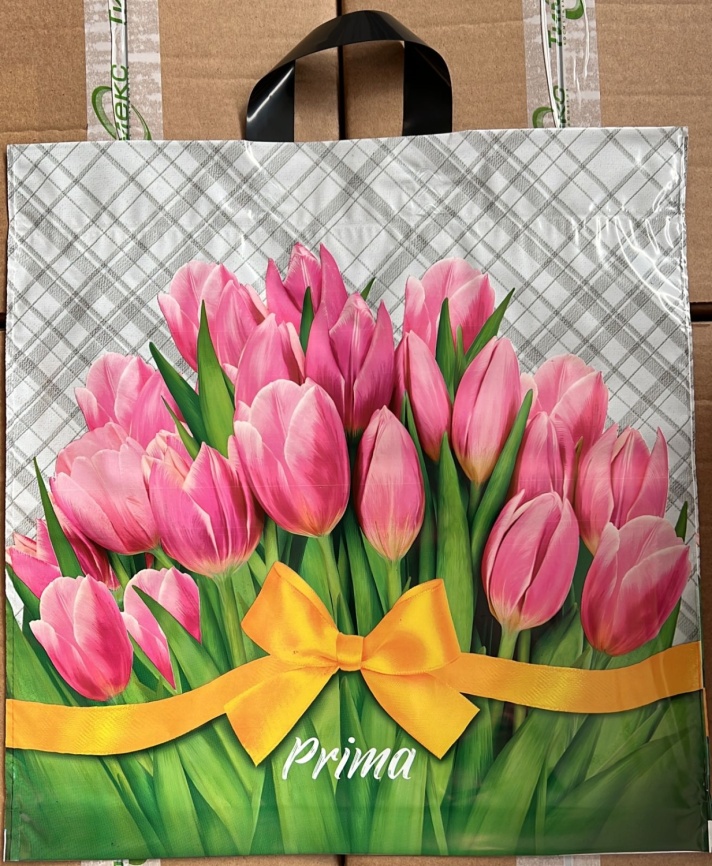 Пакет-петля 44х44"Тюльпаны" (25) фото 1