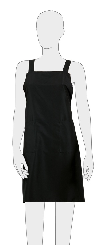 DEWAL BP29015 Фартук мастера д/стрижки МУЖ.полиэстер черный 74х78,5см фото 1