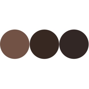 FL 2344 №2 Тени д/бровей серый+т.коричн+коричн. фото 1