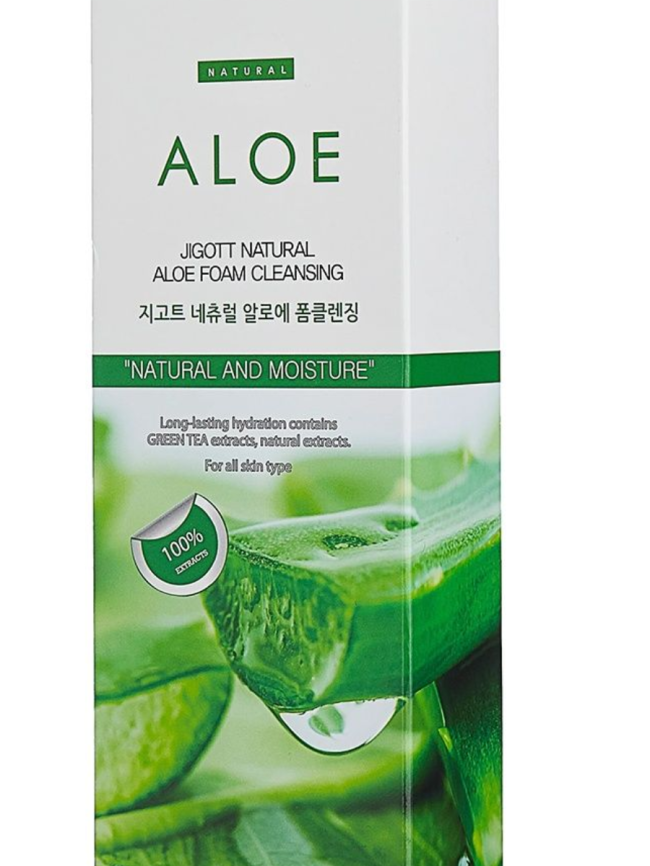 JIGOTT Пенка д/умыв.180мл с АЛОЭ фото 1