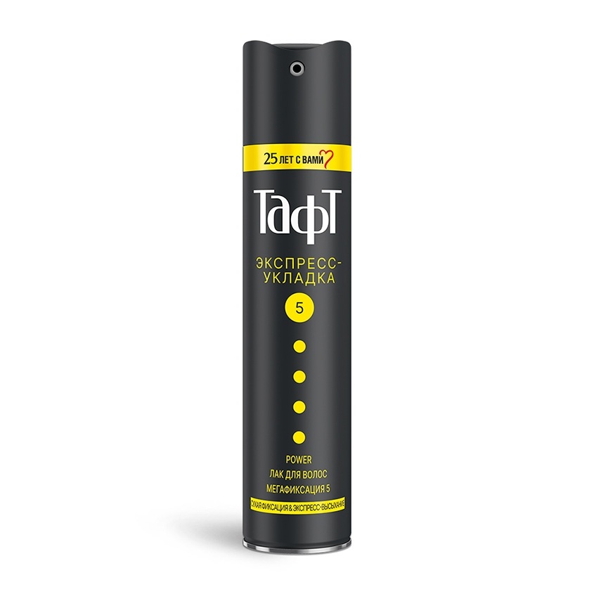 Тафт Черн.л.  Лак д/в 225 мл Мега Экспресс-Укладка фото 1