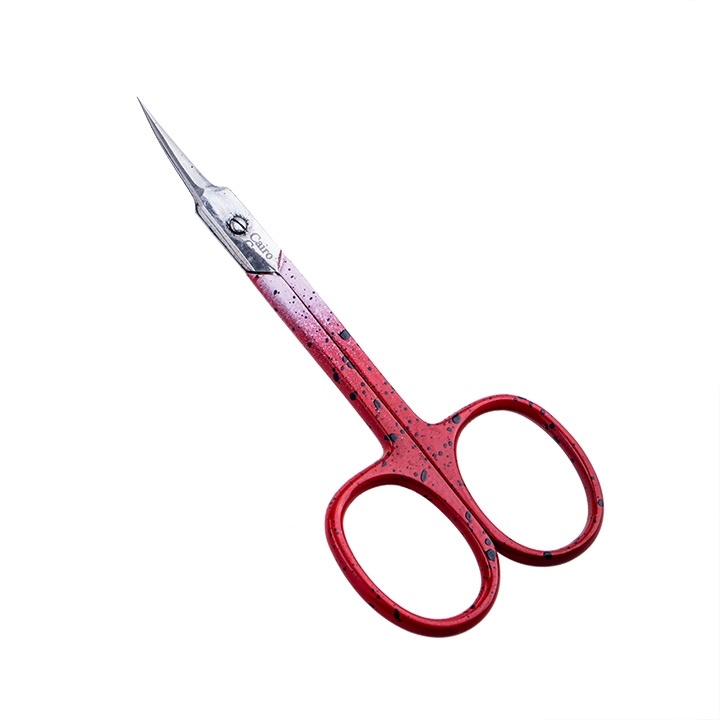 СС  С-317 Ножницы для кутикулы красные изогнутые фото 1