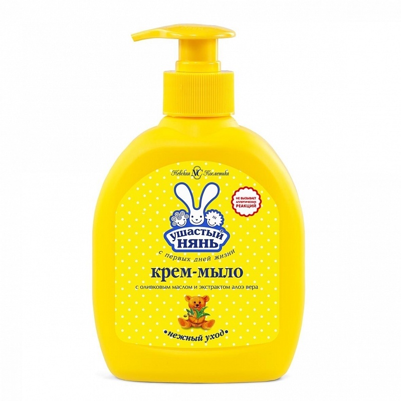 УШАСТ. НЯНЬ Крем-мыло Алоэ 300мл  жид. фото 1
