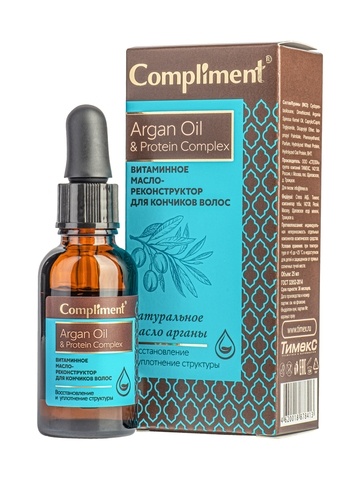 Compl ARGAN OIL&PROTEIN Масло-реконстр.вит.д/конч.25мл АКЦИЯ фото 1