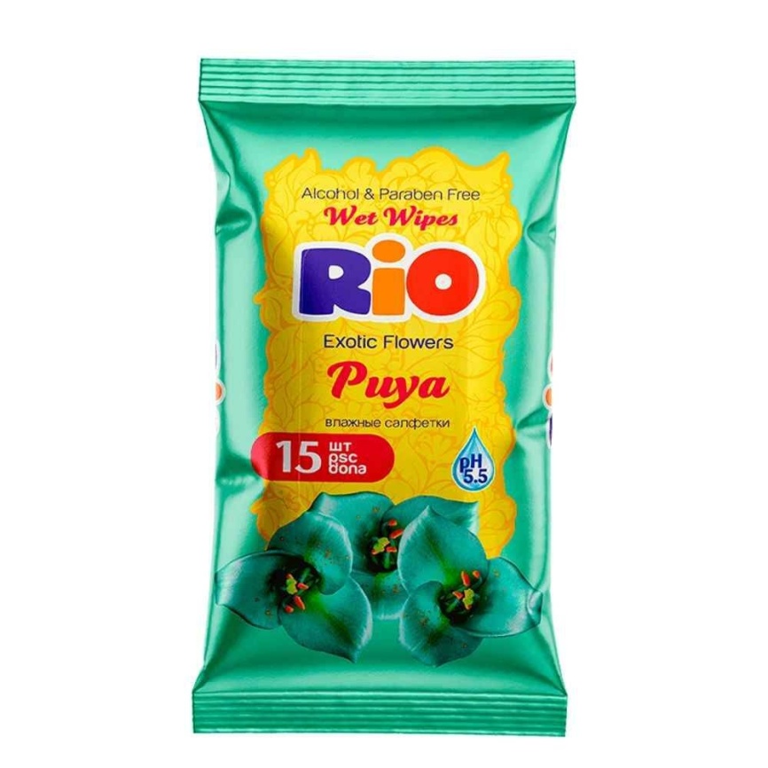 RIO Салф.влажн.15шт.Цветы фото 1