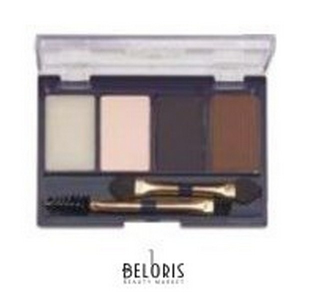 .Ffleur Тени д/бровей/век 4цв.ЕВ07 #1 шокол+беж+хаки фото 1