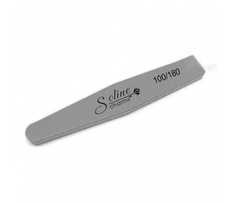 SOLINE Пилка-баф ромб 100/180 серая (10шт.в уп.) фото 1