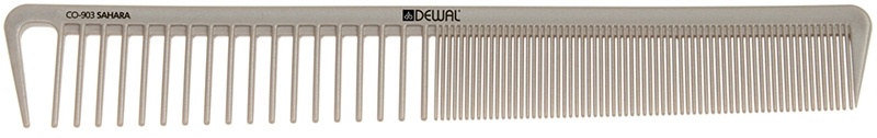 DEWAL CO-903-SAHARA Расческа рабочая комбинир., бежевая 19,5см фото 1