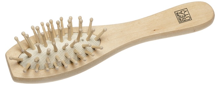 DEWAL B DBW438 ECO Щетка массаж.,овальная малая, деревян. штифт АКЦИЯ+ фото 1