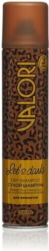 VALORI Сух. шампунь Let's Dare  200мл д/брюнет. фото 1